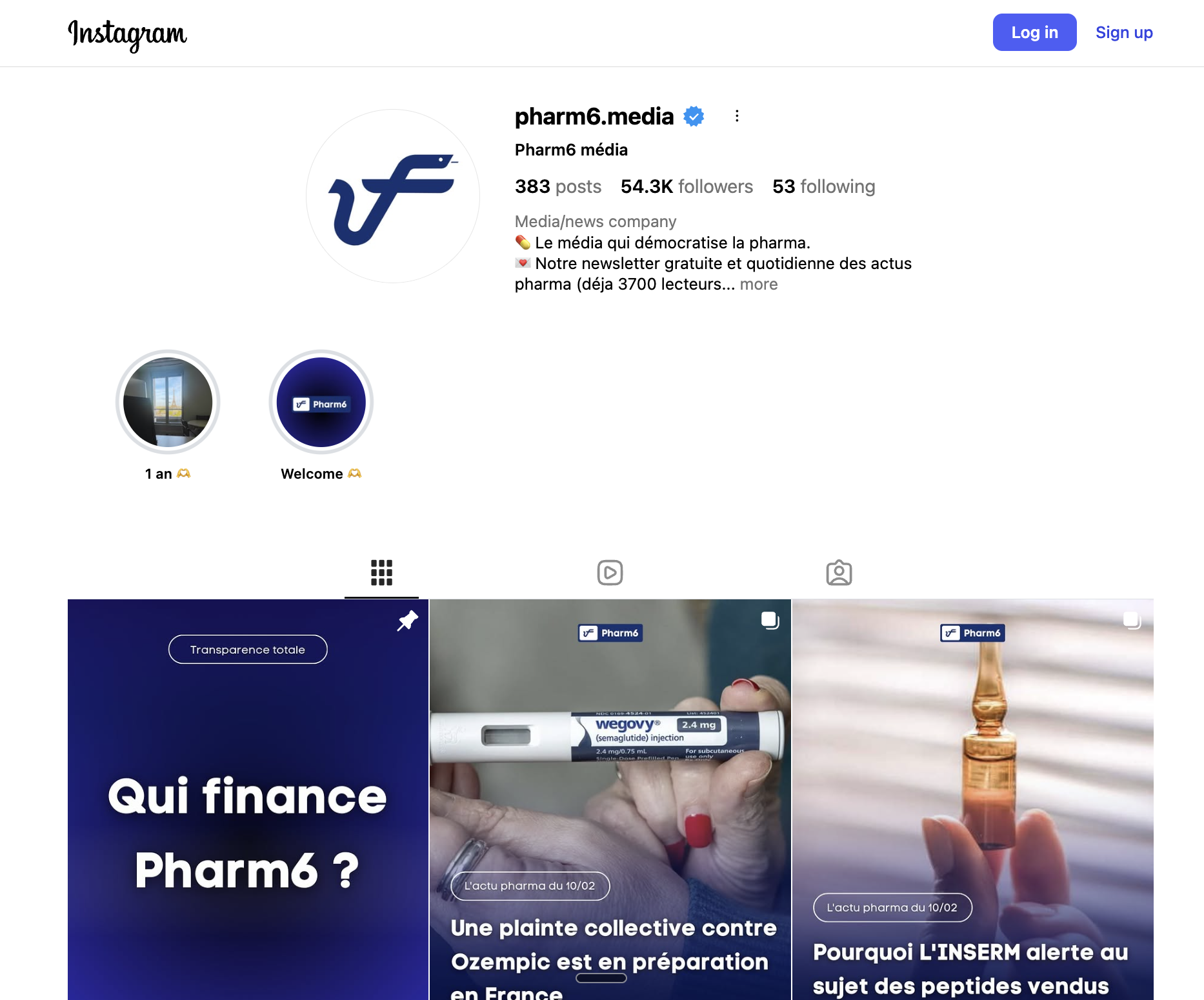 Page Instagram @pharm6.media